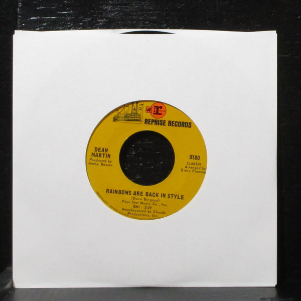 Dean Martin - Not Enough Indians / Rainbows Are Back In Style 7" VG+ 0780 USA - Shuga Records