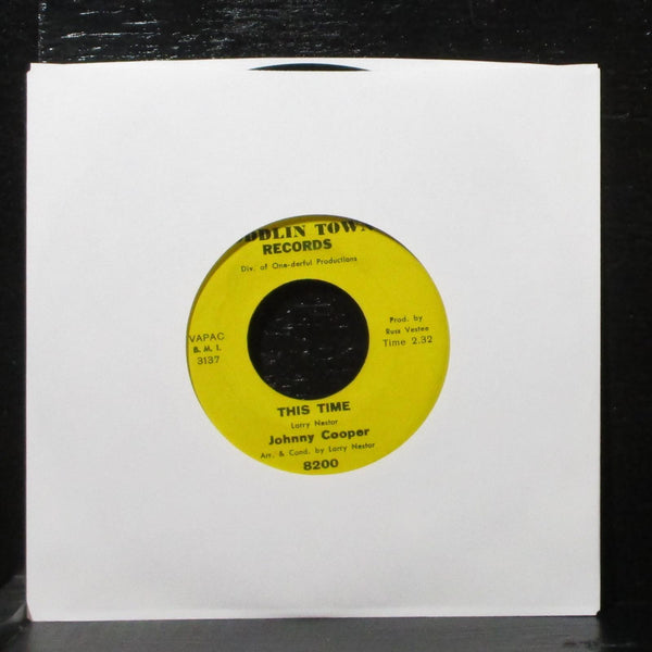 Johnny Cooper - Her Mother Read HER DIARY / This Time 7" VG Toddlin' Town 8200 - Shuga Records