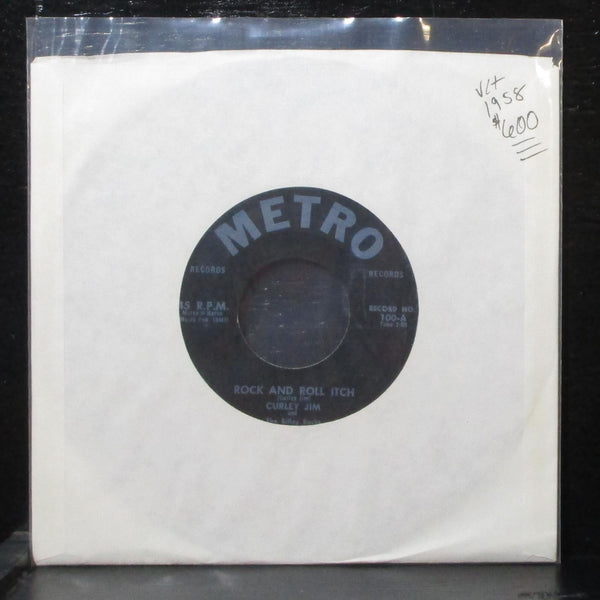 Curley Jim & Billey Rocks - Rock & Roll Itch / Air Force Blues 7" VG+ Metro 100 - Shuga Records