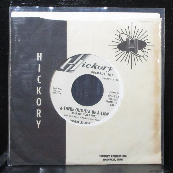 Dean & Mark - There Oughta Be A Law 7" Mint- Promo Hickory 45-1249 USA 1964 - Shuga Records