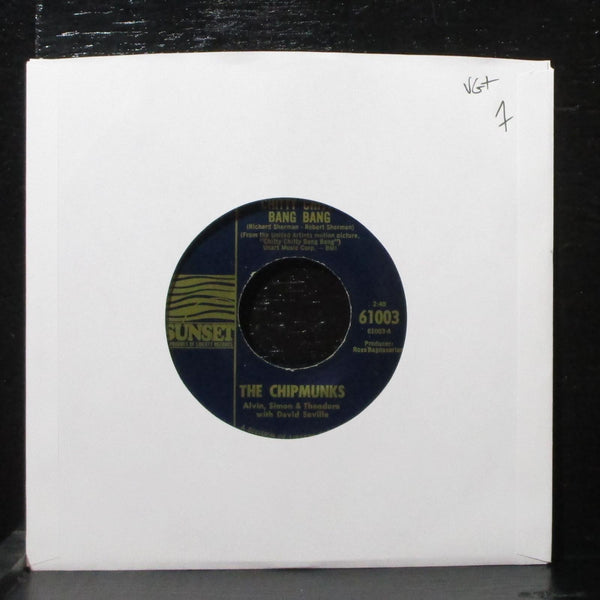 The Chipmunks - Chitty Chitty Bang Bang 7" VG+ Sunset 61003 USA 1969 - Shuga Records