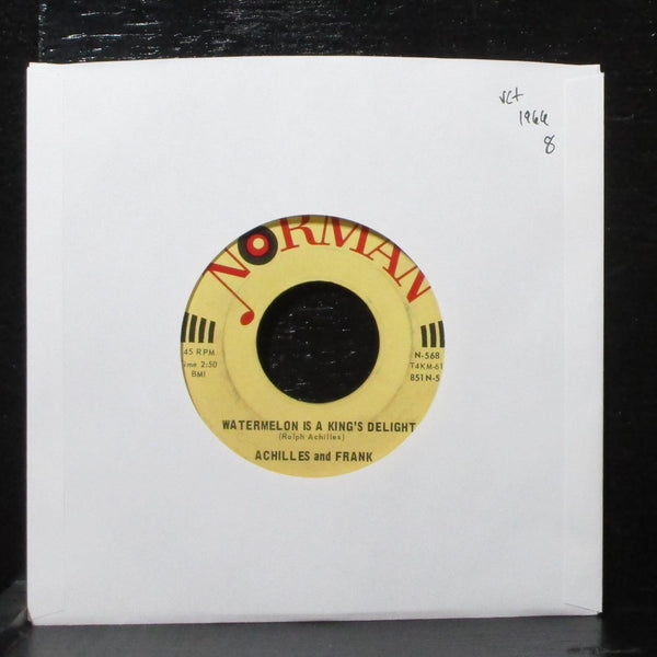Achilles & Frank - Watermelon Is A King's Delight 7" VG+ Norman N-568 USA 1966 - Shuga Records
