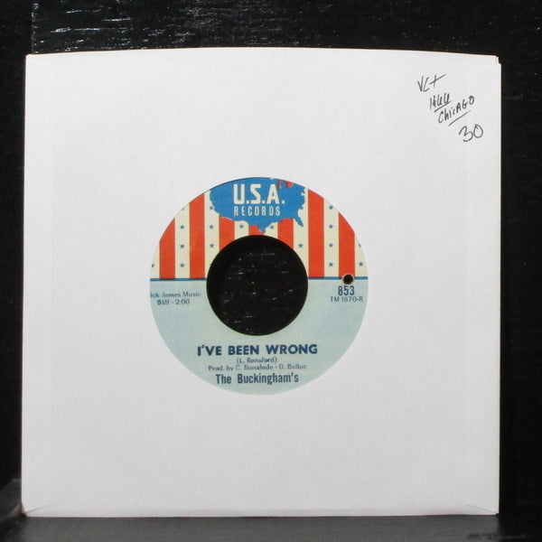 The Buckingham's - I've Been Wrong / Love Ain't Enough 7" VG+ USA 853 - Shuga Records