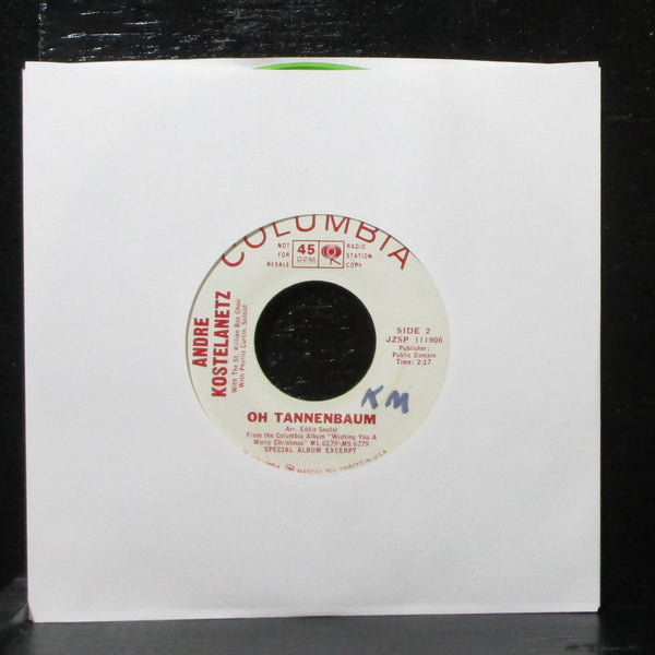 Andre Kostelanetz - O Come All Ye Faithful 7" Mint- Promo Columbia JZSP 111905 - Shuga Records