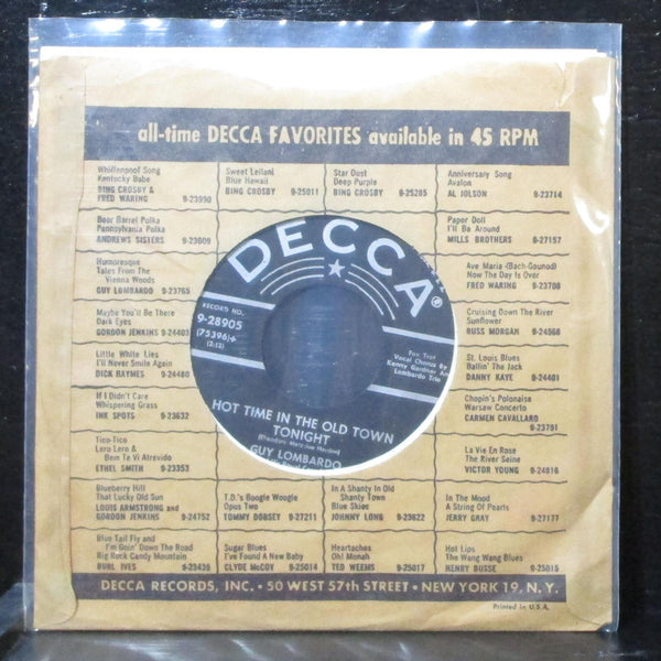Guy Lombardo - Auld Lang Syne 7" Mint- Decca 9-28905 USA 1953 - Shuga Records
