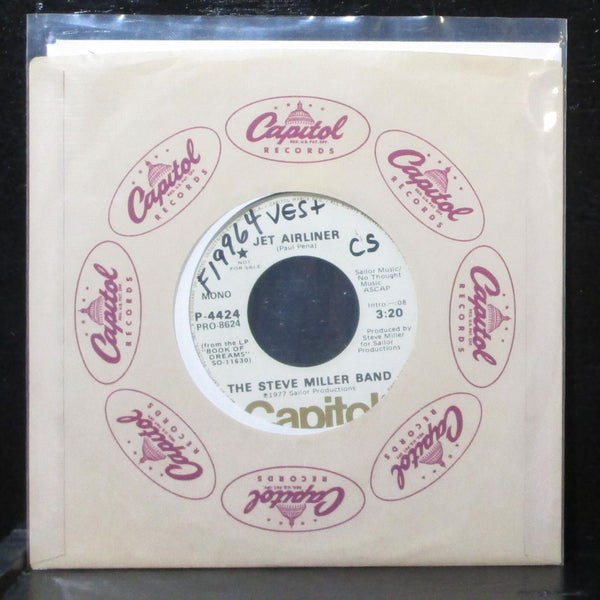 The Steve Miller Band - Jet Airliner 7" VG+ Promo Capitol P-4424 USA 1977 - Shuga Records