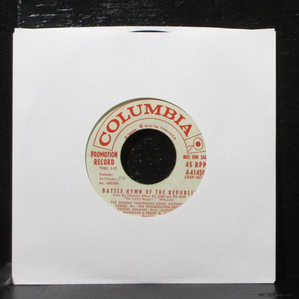 Mormon Tabernacle Choir - Lord's Prayer 7" VG+ Promo Columbia 4-41459 USA 1959 - Shuga Records