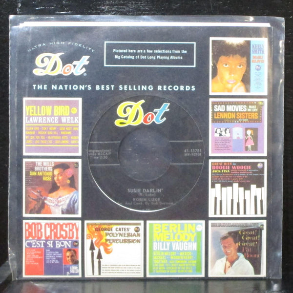 Robin Luke - Susie Darlin' / Living's Loving You 7" VG+ Dot 45-15781 USA 1958 - Shuga Records