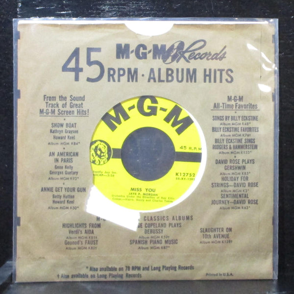 Jaye P. Morgan - Are You Lonesome Tonight / Miss You 7" VG+ MGM K12752 USA 1959 - Shuga Records
