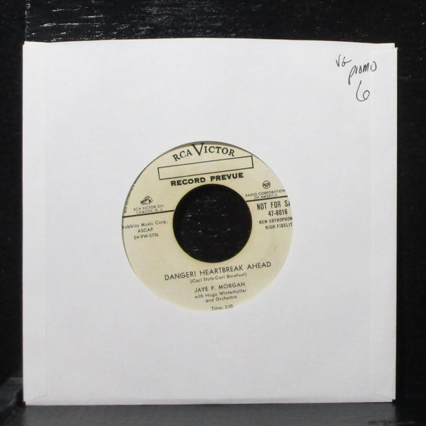 Jaye P. Morgan - Softly, Softly / Danger! Heartbreak Ahead 7" VG Promo 47-6016 - Shuga Records