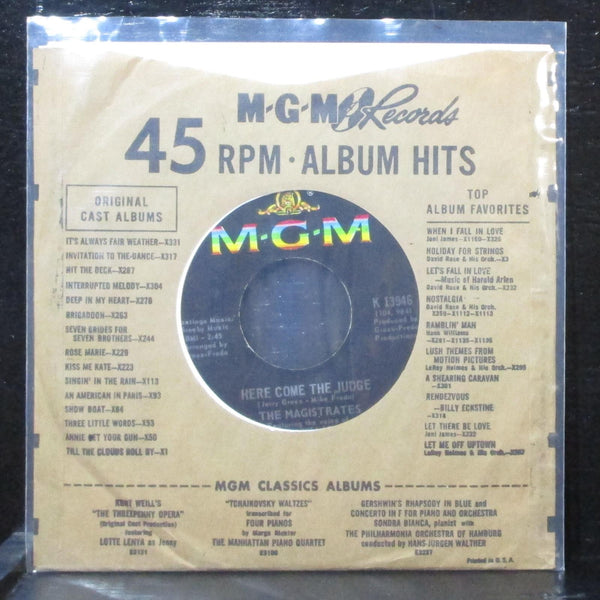The Magistrates - Here Come The Judge / Girl 7" Mint- MGM K 13946 USA 1968 - Shuga Records