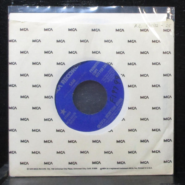 Olivia Newton-John - Sam 7" VG+ Promo MCA-40670 USA 1977 - Shuga Records