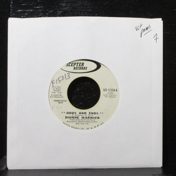 Dionne Warwick - Odds And Ends 7" VG+ Promo Scepter SCE-12256 USA 1969 - Shuga Records