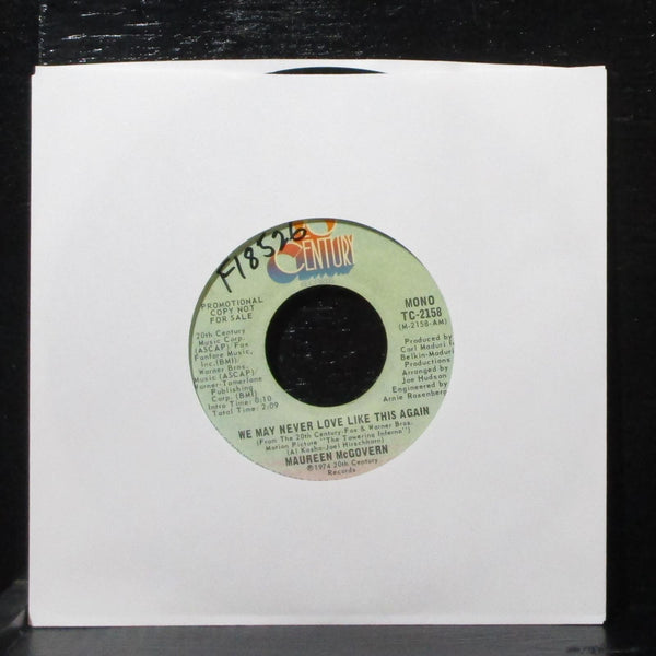 Maureen McGovern - We May Never Love Like This Again 7" VG+ Promo TC-2158 - Shuga Records