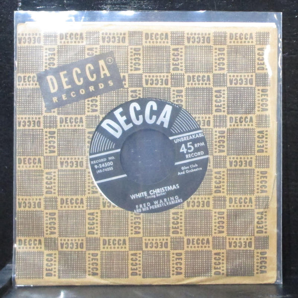 Fred Waring - White Christmas / Twelve Days Of Christmas 7" VG+ Decca 9-24500 - Shuga Records