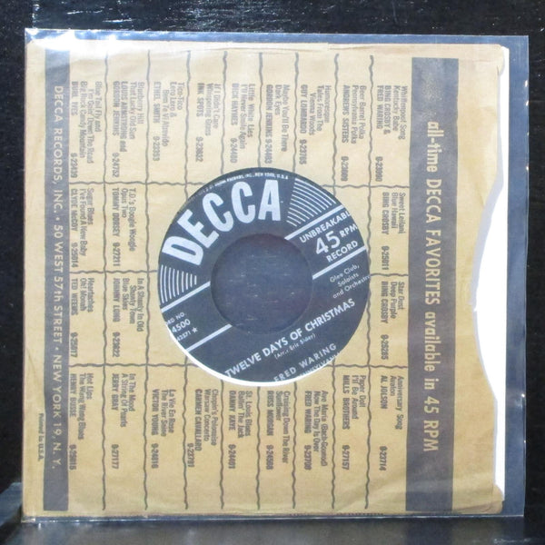 Fred Waring - White Christmas / Twelve Days Of Christmas 7" VG+ Decca 9-24500 - Shuga Records