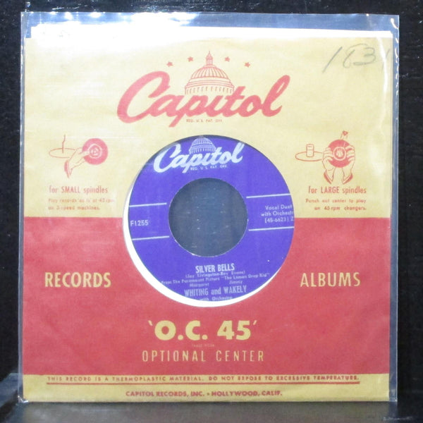 Whiting & Wakely - Silver Bells / Christmas Candy 7" VG+ Capitol F1255 lbl var 3 - Shuga Records