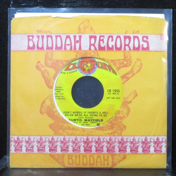 Curtis Mayfield - If There's Hell Below We're All Going To Go 7" VG+ Promo - Shuga Records