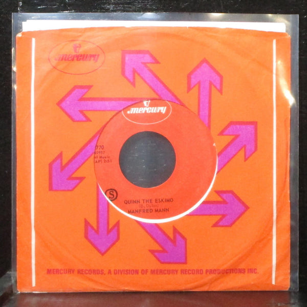 Manfred Mann - Quinn The Eskimo / By Request - Edwin Garvey 7" Mint- 72770 red - Shuga Records