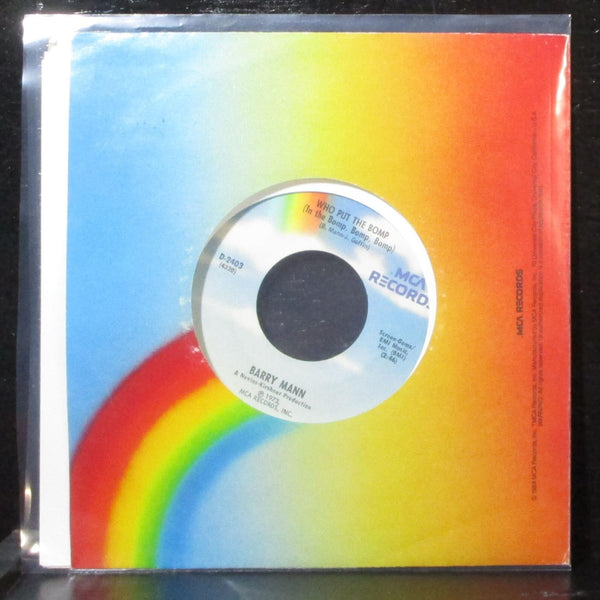 Barry Mann - Who Put The Bomp / Sealed With A Kiss 7" VG+ MCA D-2403 USA - Shuga Records