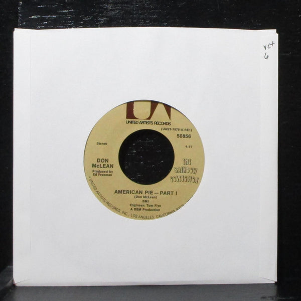 Don McLean - American Pie 7" VG+ United Artists 50856 USA 1971 - Shuga Records