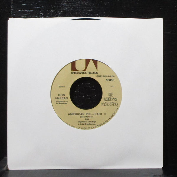 Don McLean - American Pie 7" VG+ United Artists 50856 USA 1971 - Shuga Records