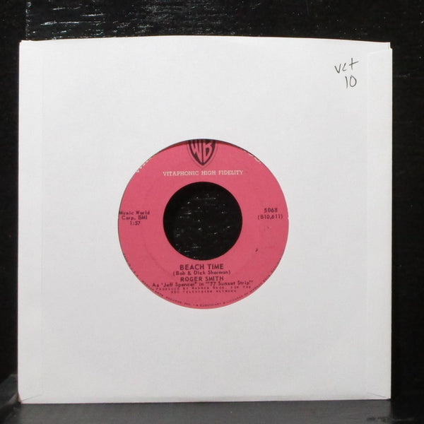 Roger Smith - Beach Time / Cuddle Up A Little Closer 7" VG+ Warner Bros. 5068 - Shuga Records
