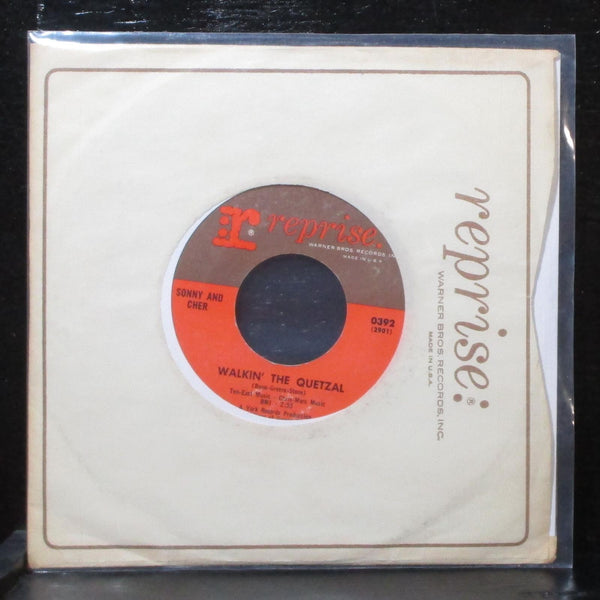 Sonny & Cher - Baby Don't Go / Walkin' The Quetzal 7" VG+ Reprise 0392 USA 1965 - Shuga Records