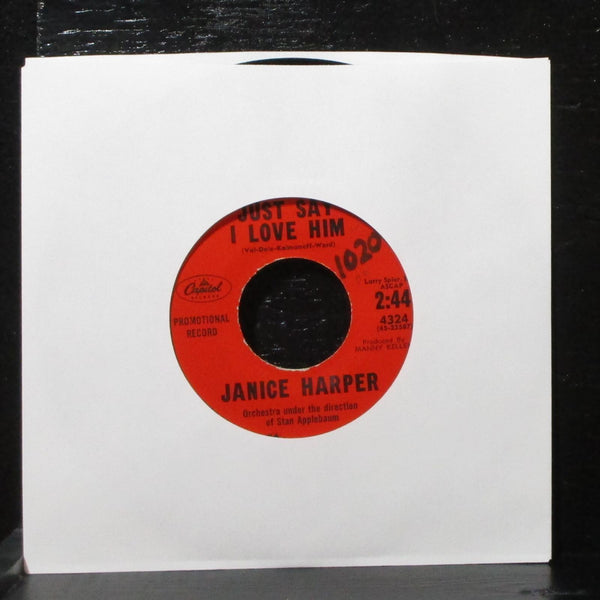 Janice Harper - Cry Me A River / Just Say I Love Him 7" VG+ Promo Capitol 4324 - Shuga Records