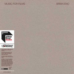 Brian Eno — Music For Films - New Vinyl 2 LP Record 2019 Half Speed Mastering Reissue - Electronic / Ambient