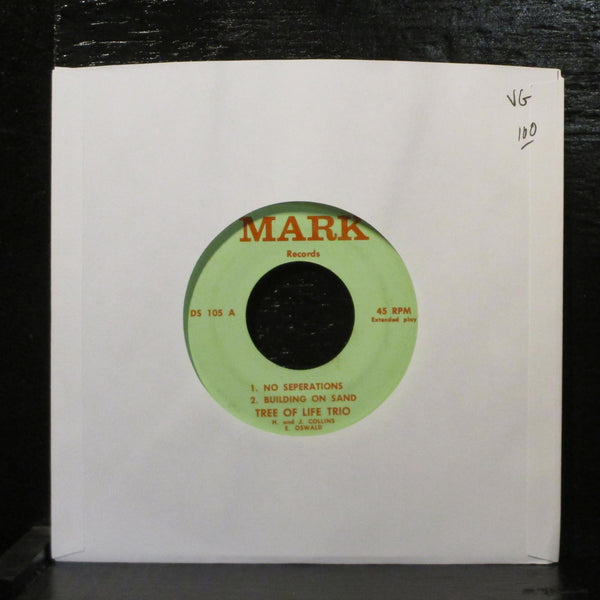 Tree Of Life Trio  No Seperations VG 7" Vinyl 45 Mark DS 105 USA Gospel - Shuga Records