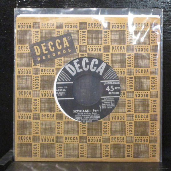 Louis Armstrong  Skokiaan 7" Vinyl 45Decca 9-29256 USA 1956 Jazz / Swing - Shuga Records
