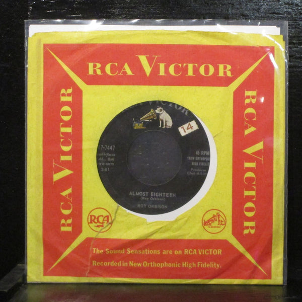 Roy OrbisonAlmost Eighteen VG+ 7" Vinyl 45 RCA 47-7447 USA Rockabilly 1959 - Shuga Records