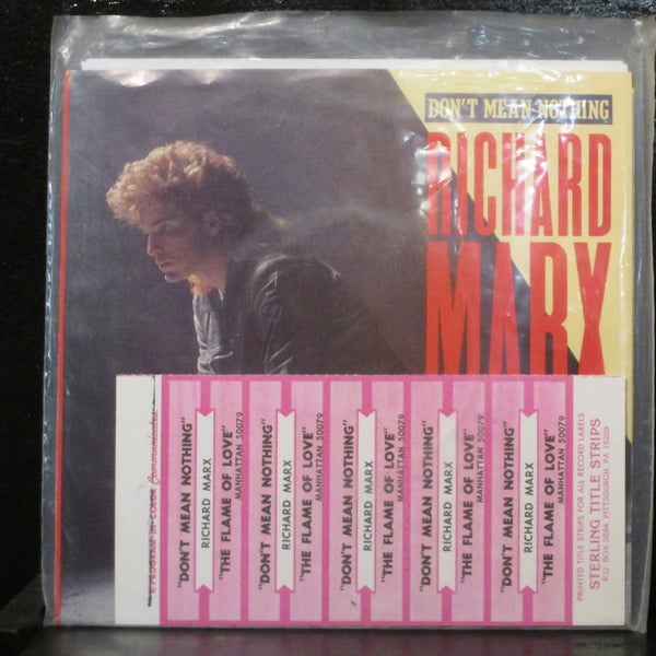 Richard Marx  Don't Mean Nothing Mint- 7" Vinyl 45 Manhattan B-50079 Rock 1987 - Shuga Records