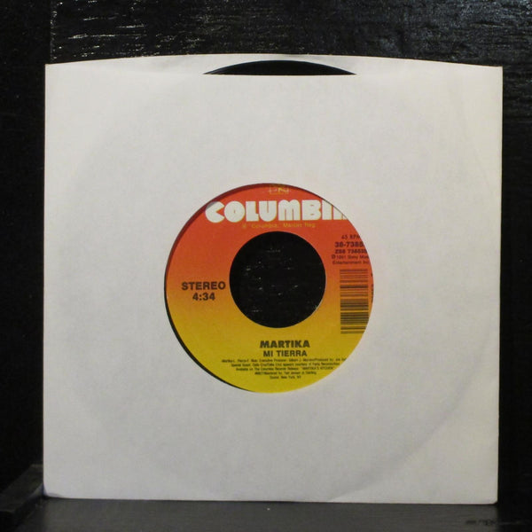 Martika - Love Thy Will Be Done / Mi Tierra 7" Mint- Columbia 38-73853 USA 1991 - Shuga Records