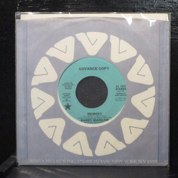 Barry Manilow - Memory 7" Mint- Promo Arista AS 1025 USA 1982 - Shuga Records