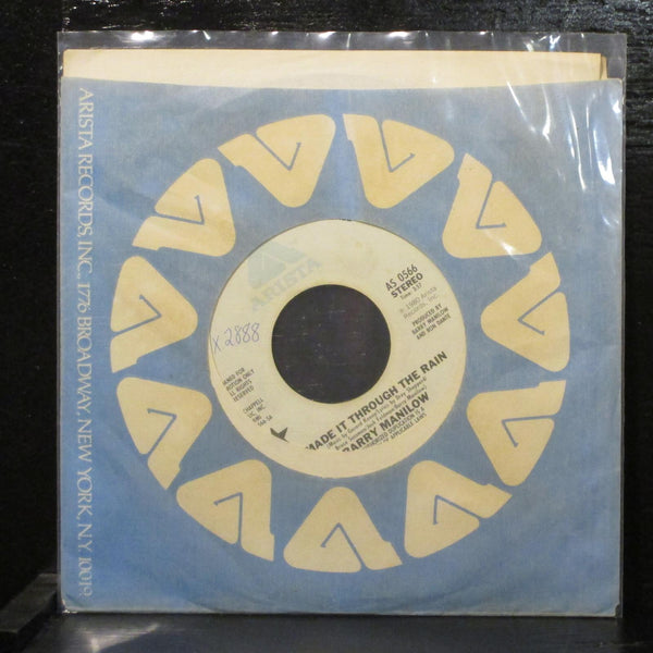 Barry Manilow - I Made It Through The Rain 7" VG+ Promo Arista AS 0566 USA 1980 - Shuga Records