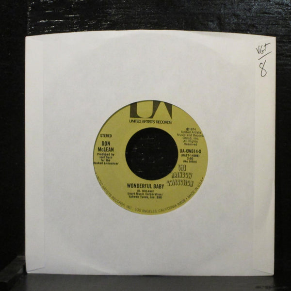 Don McLean - Wonderful Baby / Birthday Song 7" VG+ UA-XW614-X USA 1975 - Shuga Records