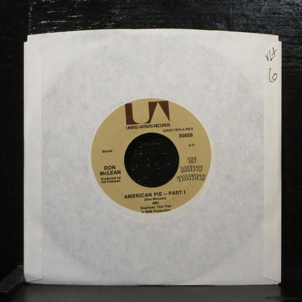 Don McLean - American Pie 7" VG+ United Artists 50856 USA 1971 - Shuga Records