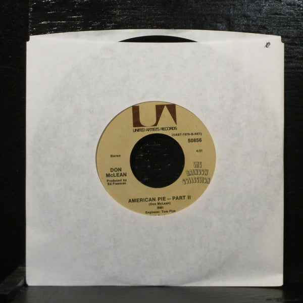 Don McLean - American Pie 7" VG+ United Artists 50856 USA 1971 - Shuga Records