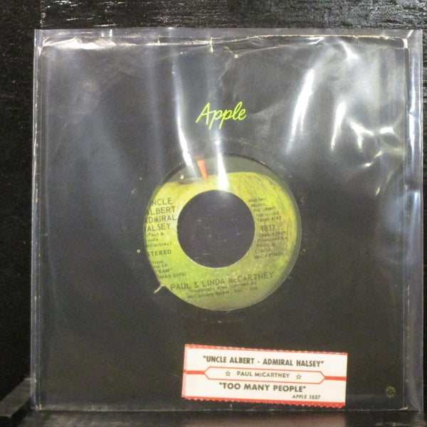 Paul & Linda McCartney - Uncle Albert / Admiral Halsey 7" VG+ Apple 1837 USA - Shuga Records