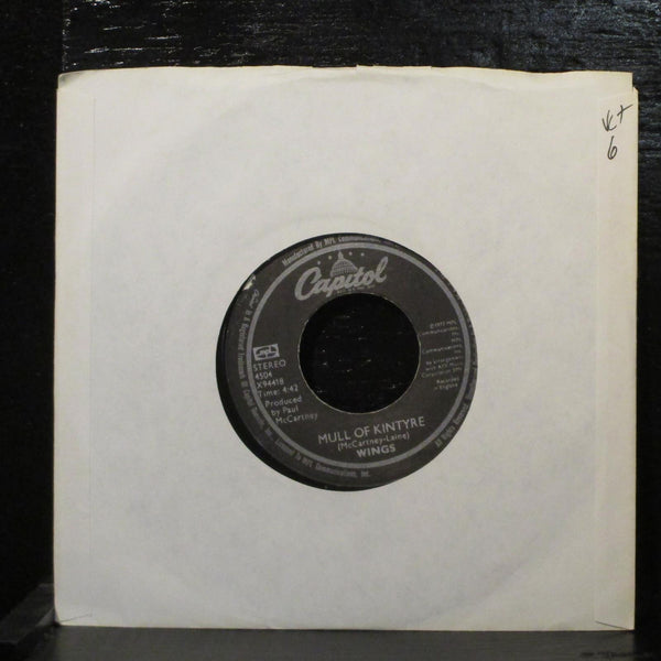 Wings - Mull Of Kintyre / Girls' School 7" VG+ Capitol 4504 USA 1977 - Shuga Records