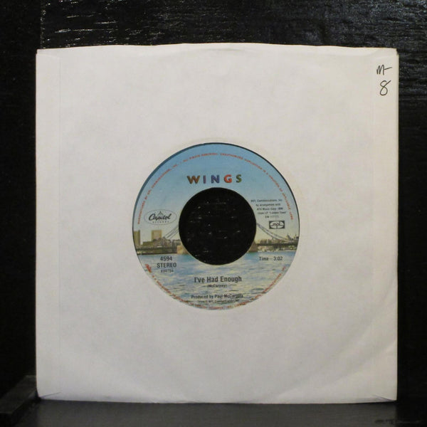 Wings - I've Had Enough / Deliver Your Children 7" Mint- Capitol 4594 USA 1978 - Shuga Records