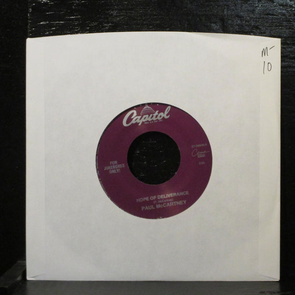 Paul McCartney - Hope Of Deliverance / Long Leather Coat 7" Mint- S7-56946 USA - Shuga Records