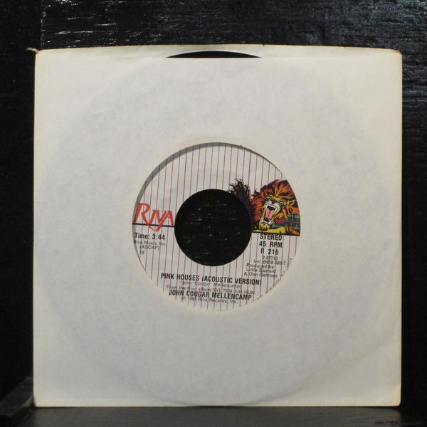 John Cougar Mellencamp - Authority Song / Pink Houses 7" Mint- Riva R 216 - Shuga Records