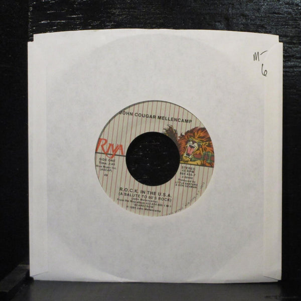 John Cougar Mellencamp - R.O.C.K. In The U.S.A. 7" Mint- Riva 884 455-7 USA 1985 - Shuga Records
