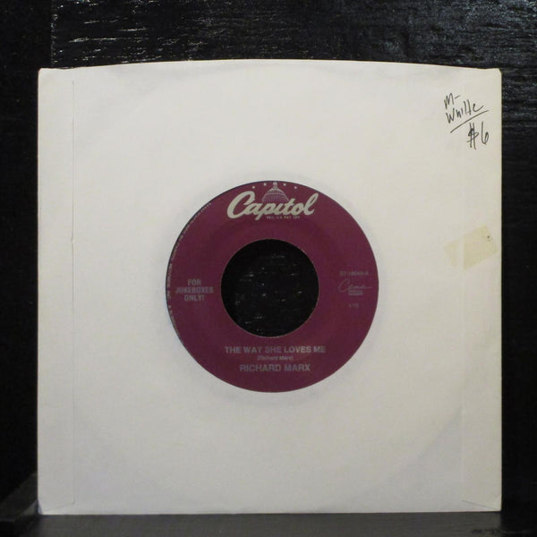 Richard Marx - The Way She Loves Me 7" Mint- White Capitol S7-18040 USA 1994 - Shuga Records