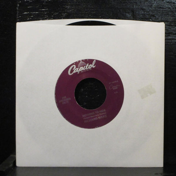 Richard Marx - Nothing Left Behind Us 7" Mint- Capitol S7-18479 USA 1995 - Shuga Records