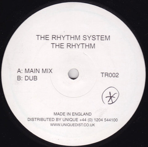 The Rhythm System ‎– The Rhythm - New 12" Single 2000 UK Teardrop Vinyl - House
