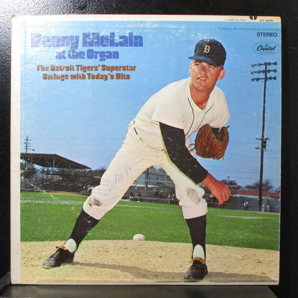 Denny McLain At The Organ LP VG+ Capitol ST 2881 USA 1968 signed - Shuga Records